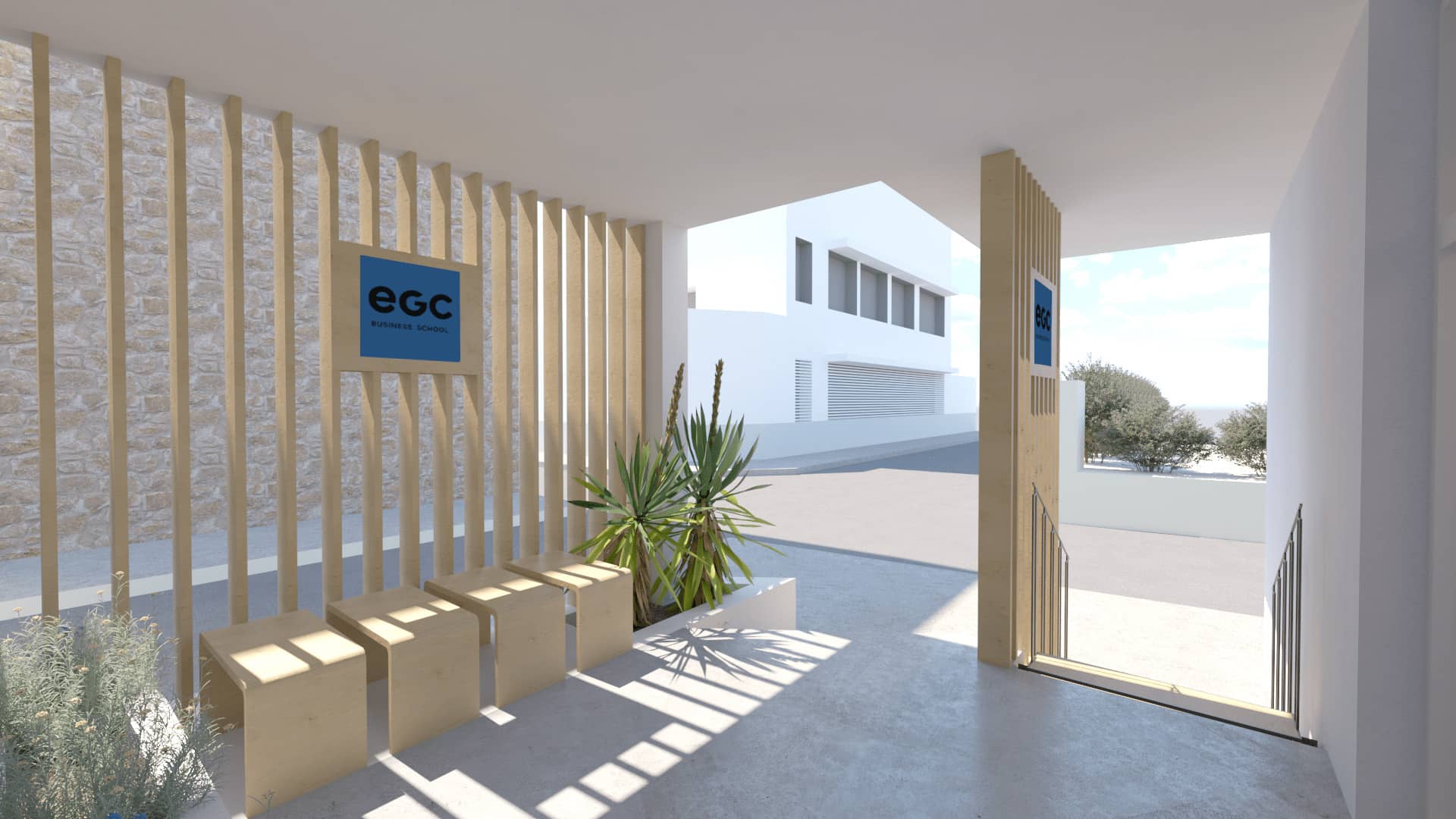 Maquette entrée Campus EGC Arles