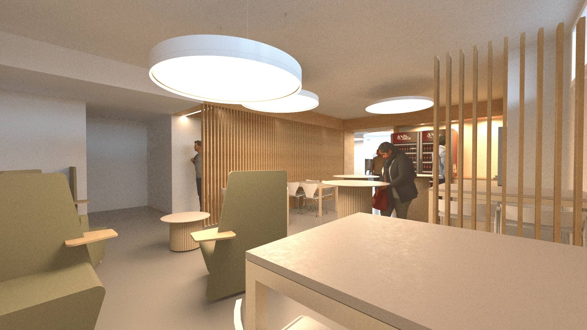 Maquette salle de pause Campus EGC Arles
