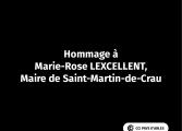 Hommage à Marie-Rose LEXCELLENT, Maire de Saint-Martin-de-Crau
